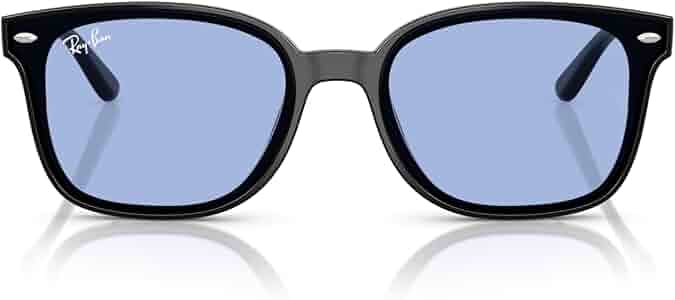 Amazon.com: Ray-Ban RB4461D Sunglasses, Black/Blue, 64 mm