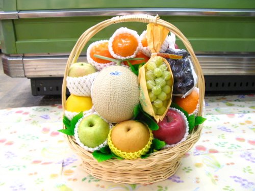 果物かご 果物 くだものフルーツセット fruit  お中元 お供え お見舞い プレゼント お供え