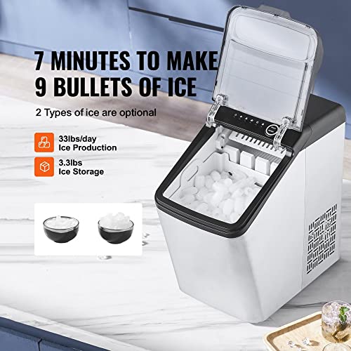 Fabricadora de Hielo Portátil WACTO 33 lbs / 24h miniatura 3