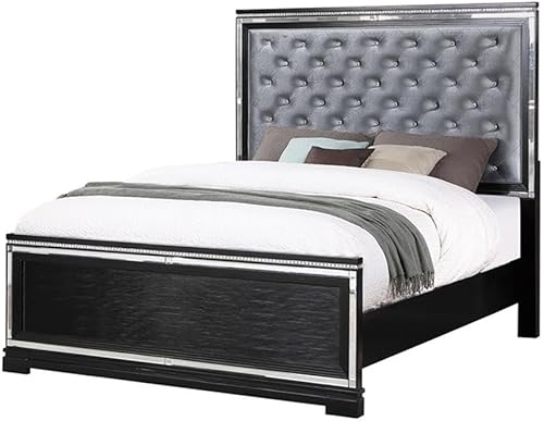 Miniatura 4 de Coaster Eleanor - Juego de 4 piezas de madera contemporánea tamaño Queen color negroplateado