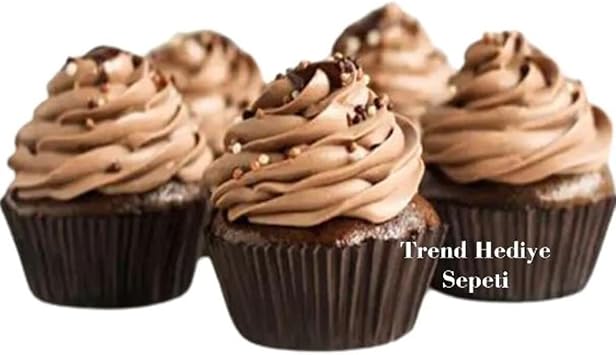 Approximately 200 Medium Size Brown Muffin Cake Molds, Browine Mold 50x30 Mm, Cupcake Paper