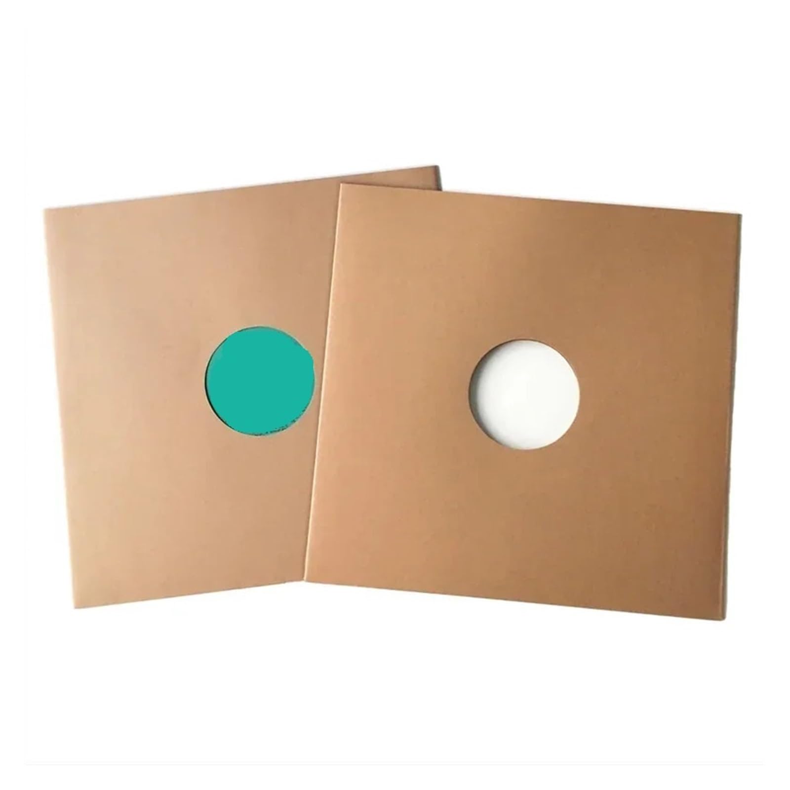 Copertine Interne per Dischi in Vinile 10PCS 12 Pollici Buste for Dischi in Vinile copertine protettive for Album for LP in Carta Kraft Interne antistatiche for in(Without Hole-Brown)