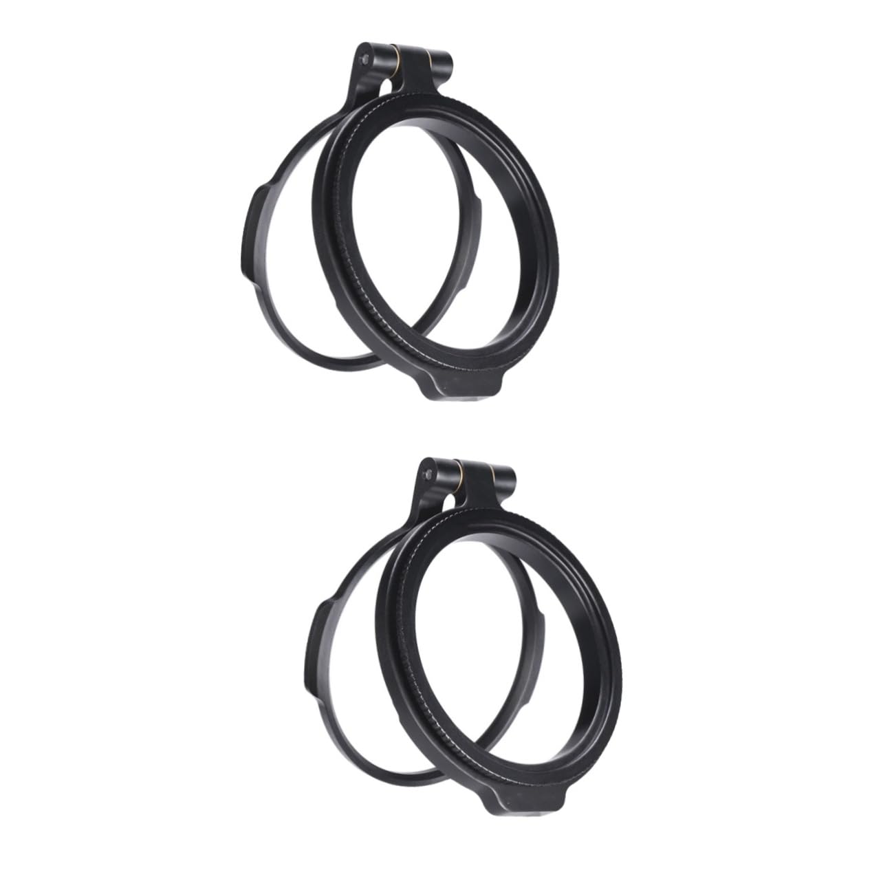 Gadpiparty 2pcs Filter Flip Holder Camera Mount Filter Adaptors Holder Nd Filter Accessories Camera Accessory Photography Lens Bracket Clamshell Aluminum Alloy Camera Lens