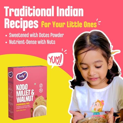 Early Foods - Kodo Millet & Walnut Porridge Mix, 200g| Cereals For Kids - Image 4