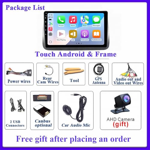 Radio Bluetooth 2 DIN con pantalla táctil para Honda Stepwgn 6