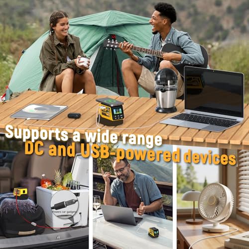 Image of Kzreect 300W Adjustable 2-30V Voltage Regulator Compatible with Dewalt 20V | 300W XT60 Output, 140W USB-C PD3.1, LCD Display & 15W Wireless Charging (Battery Not Included)