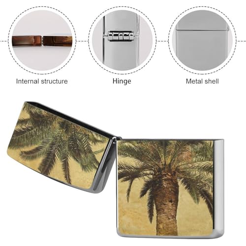 Funda para encendedor estilo tropical de metal clásico miniatura 5