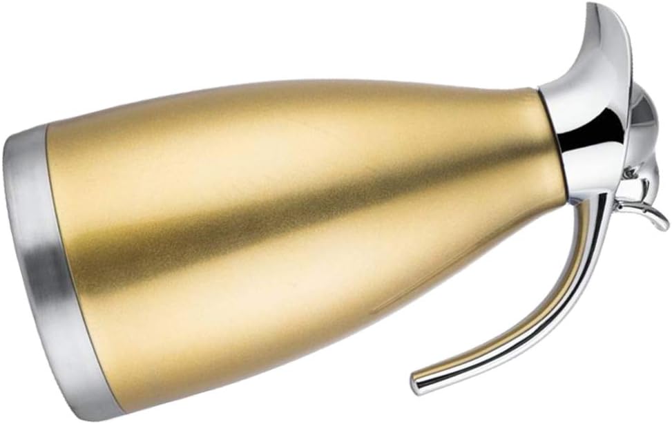 Luxshiny Stainless Steel Vacuum Jug Yellow Stylish Thermal Bottle for Tea Coffee and Beverages Insulated Water Bottle and Leak Design for Home Use