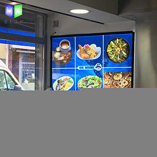 HKSIGN A0 Wand Acryl Magnetische Fotorahmen Led-lichtkasten Zeichen für Menü Bord (2 stücke) – Bild 3