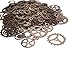 Aokbean 150 Gram Assorted Vintage Mixed Color Metal Gears Steampunk Jewelry Making Resin Charms Cog Watch Wheel (Copper)