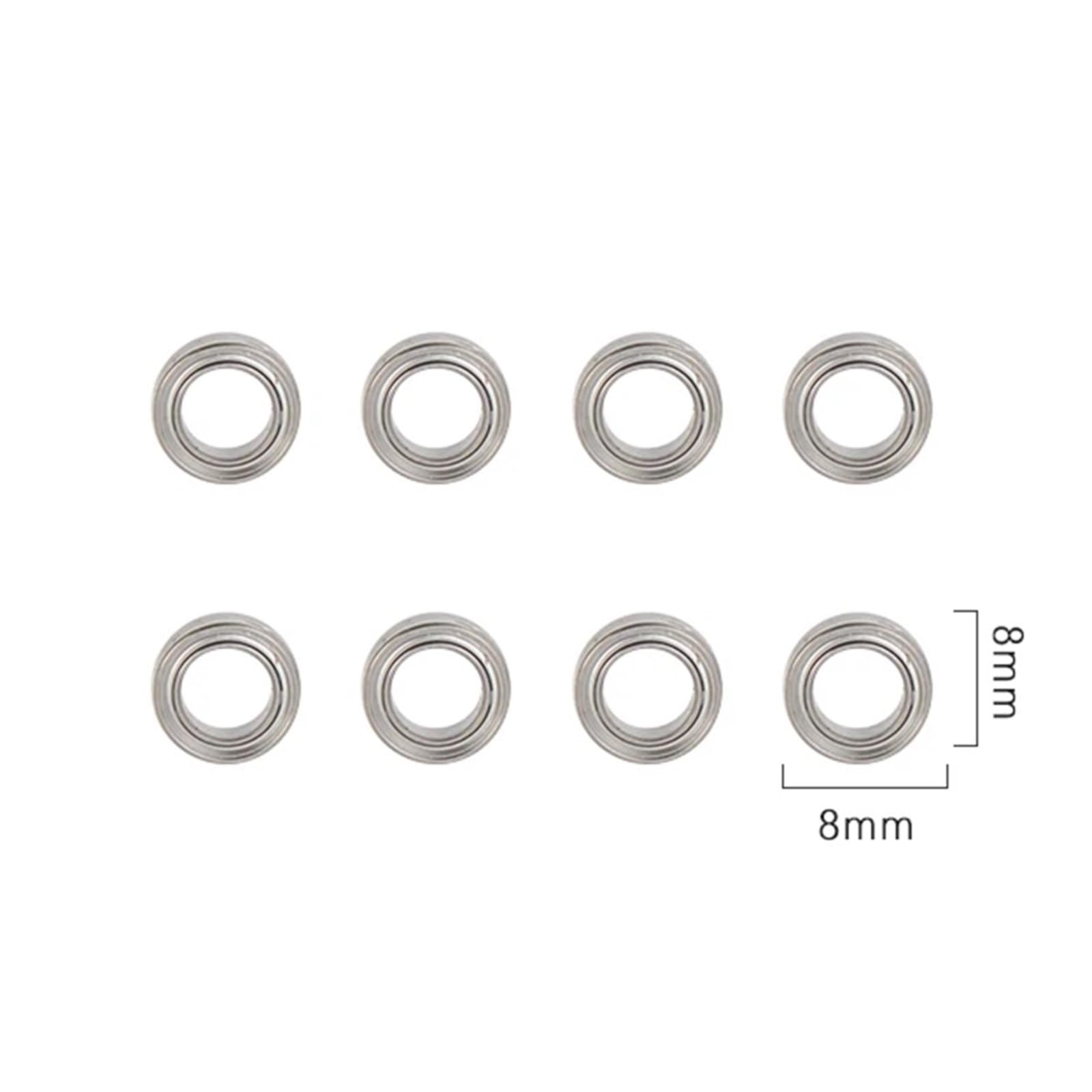 Per LDRC AE86 A86 LD1801 LD1802 LD1803 LD1804 A01 A02 1/18 8 Pezzi Cuscinetto A Tazza Dello Sterzo RC Auto Ricambi Accessori Di Ricambio Accessori Giocattoli Rc