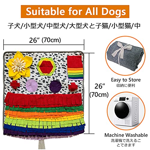 Snuffle Mat for Dogs, Nosework Feeding Blanket Sniffing Pad for Interactive Games, Foraging Puzzle Enrichment Toys for… - Image 6