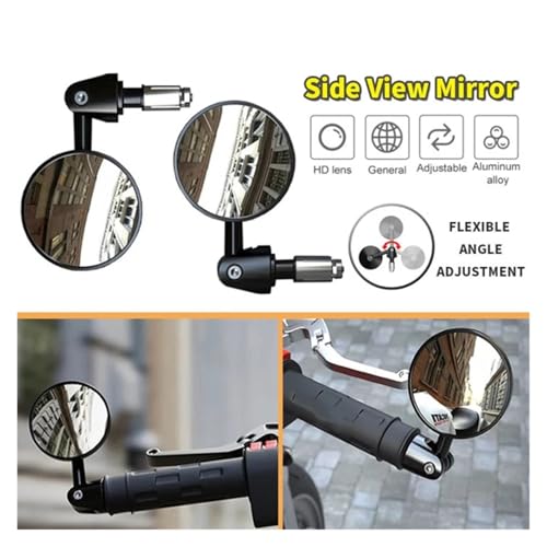 Rétroviseur de guidon moto vue large pour supprimer les angles morts et sécuriser vos trajets