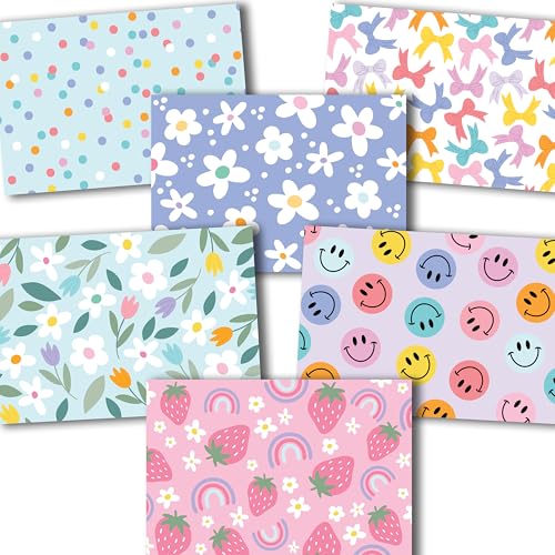 Hadley Designs 24 Blank Cards and Envelopes 4x6 - Assorted Greeting Card Blank Inside Note Cards with Envelopes All Occasions Stationery Set for Kids & Adults Designed in USA
