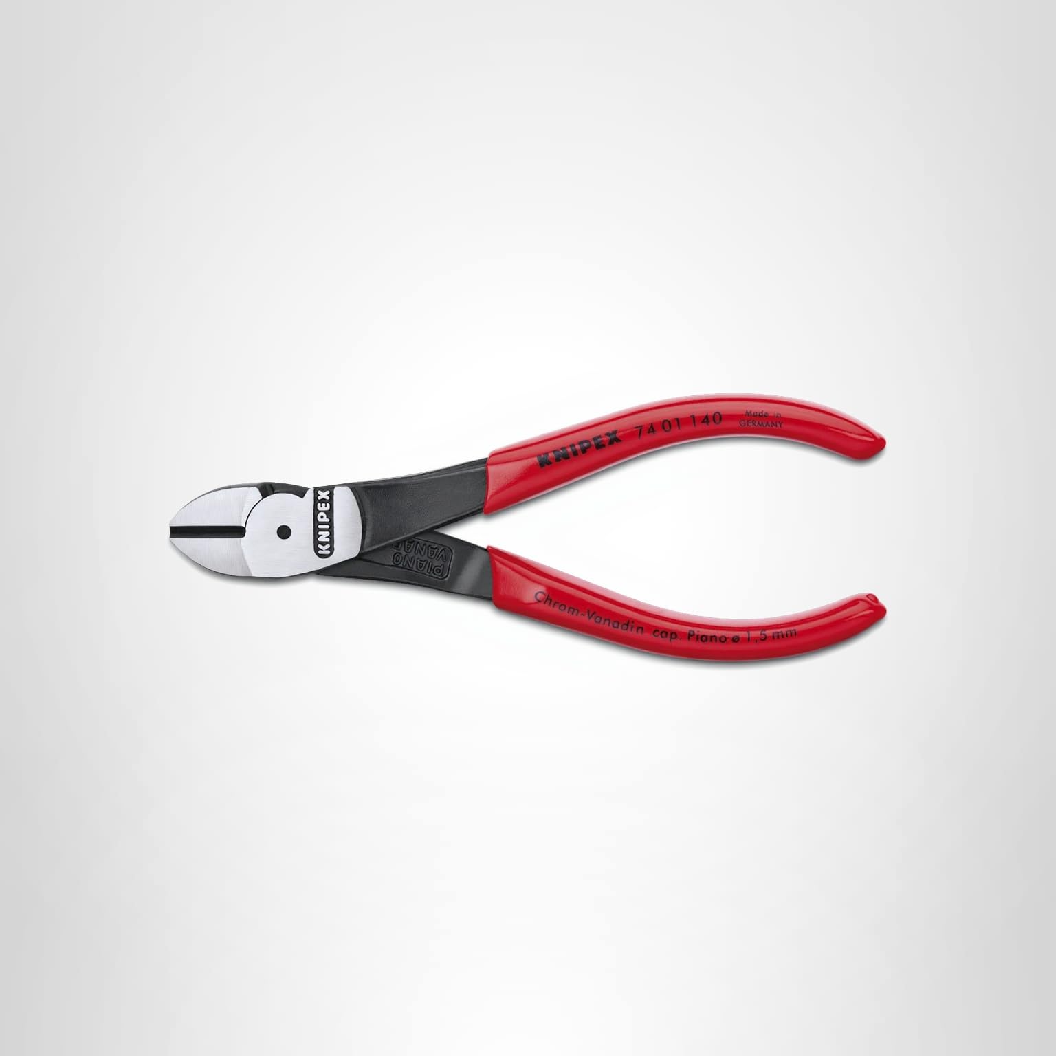 KNIPEX 74 01 140 High Leverage Diagonal Cutters - Side Cutting