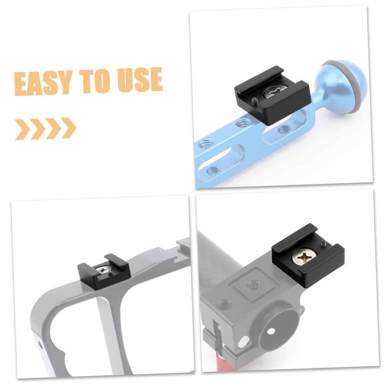 Mikikit 5sätze Hot Shoe Mount Adapter Für DSLR Kameras Vielseitiger Hot Shoe Extension Adapter Mit Schraube Für Zubehörmontage Und Kreative Fotografie