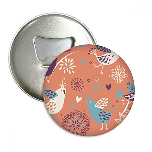 Décapsuleur aimanté fleur d'oranger idée cadeau originale lot de 3 badges argentés