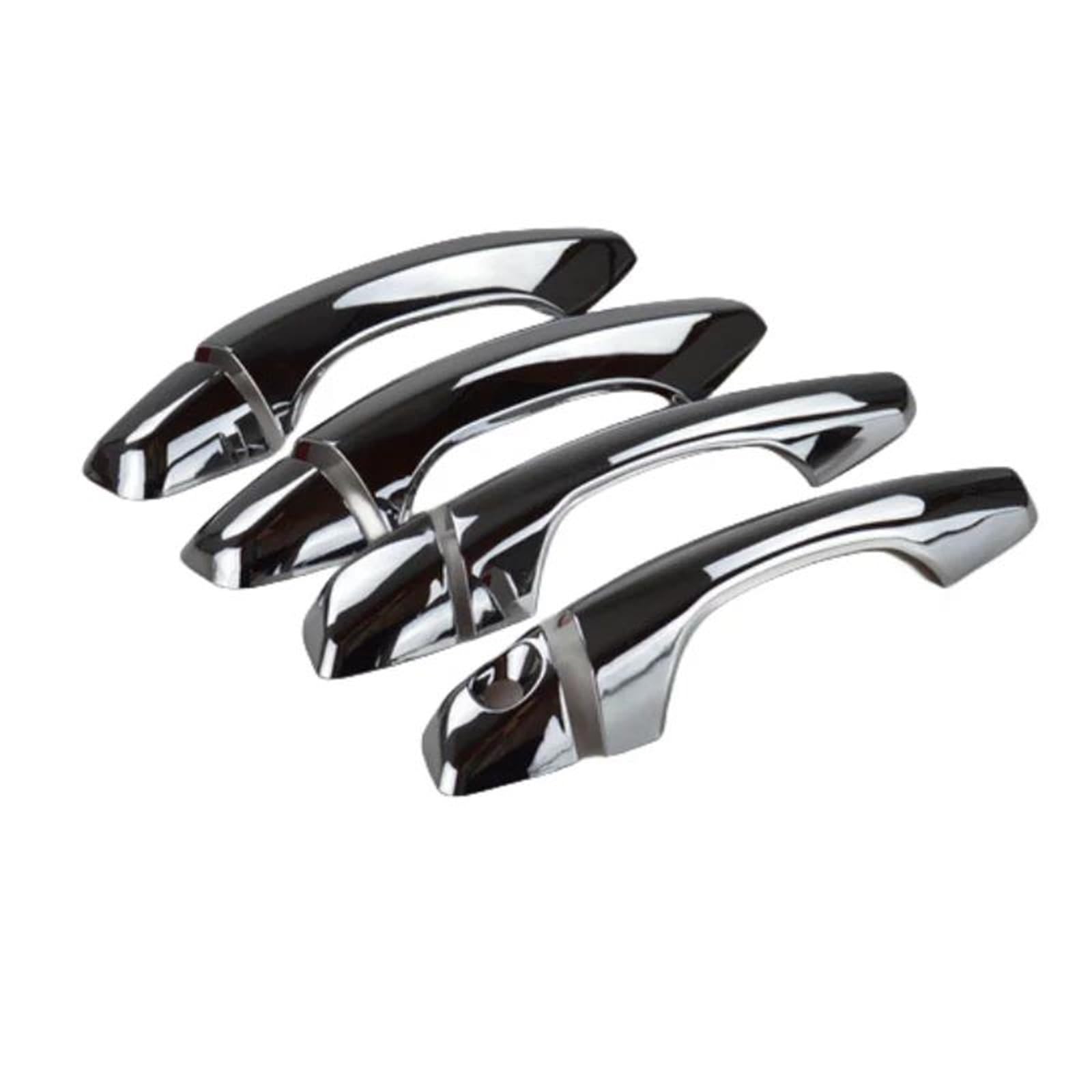 TRFBD Decorative Cover Chrome Car Door Handle Cup Bowl Cover Trim for Hyundai for Santa for FE for IX45 2013-2018(Handle)