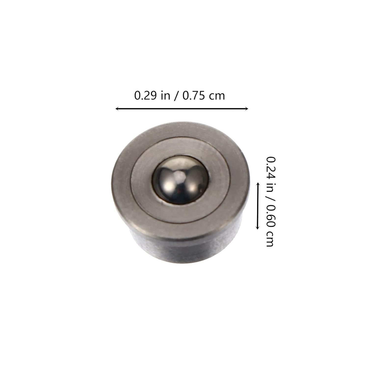 3 Sets Universal Steel Ball Roller Miniature Transfer 360 Degree Wheels Transfer Bearing Casters Replace to Rotate Metal Material