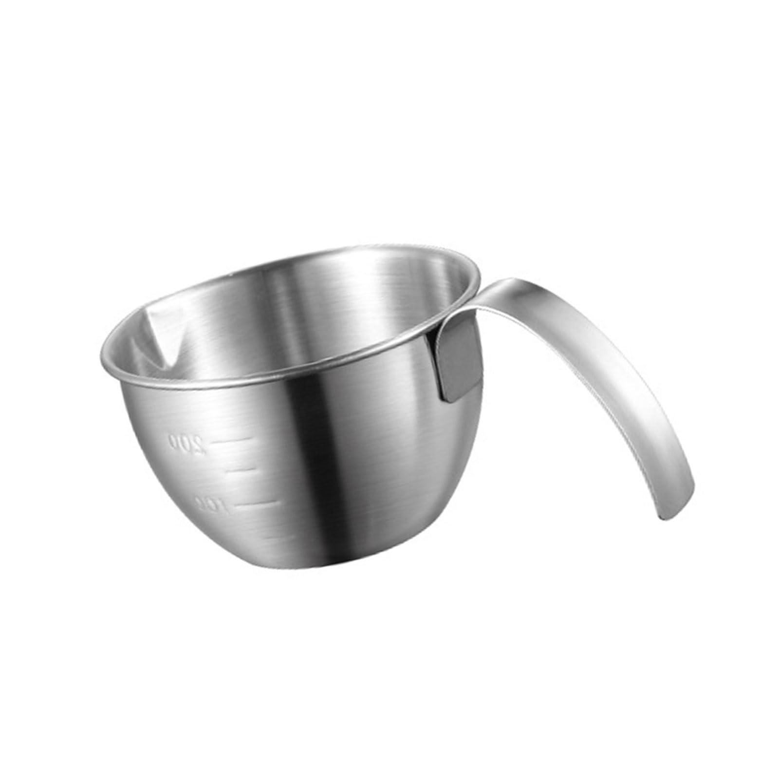 Tsophreniq Space-Saving Stainless Steel Salad Bowl & Colander with Handle for Cooking, Serving, and Quick Draining Tasks Small Draining Bowl