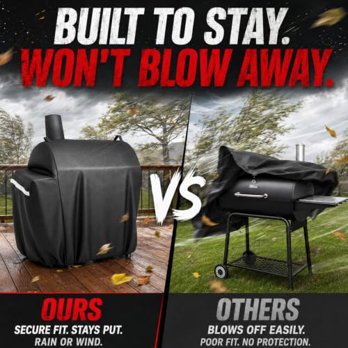 Image of Utheer 600D Waterproof Grill Cover for Royal Gourmet CC1830 /CC1830V Grill