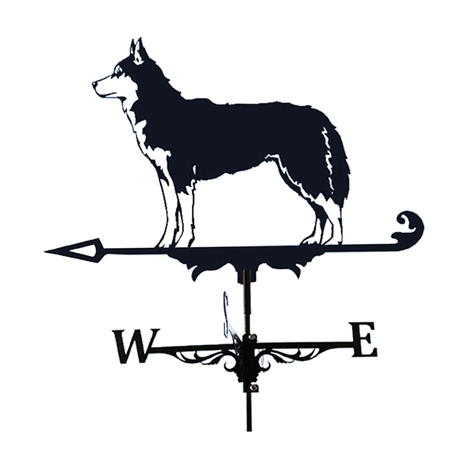 Weather Vane Farm Weather Vane Wind Direction Indicator Husky | Weathervanes | Garden Dacor | Yard, Garden & Outdoor Living-image-21