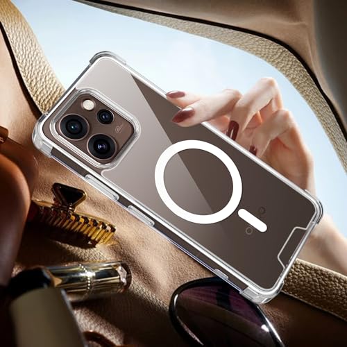Image of A rtistque Clear Back Cover Case for Oppo Reno 15 Pro 5G | Compatible with Mag-Safe | Premium Cover | Shockproof TPU Bumper | Slim Protective Design | Oppo Reno 15 Pro 5G Back Cover - Transparent