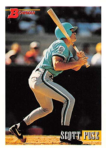 1993 Bowman #318 Scott Pose Florida Marlins MLB Baseball Card (RC - Rookie Card) NM-MT