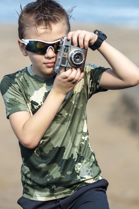 Image of chopper club Boys Sports T Shirts in Zipdry Fabric Regular Fit Moisture Wicking Polyester