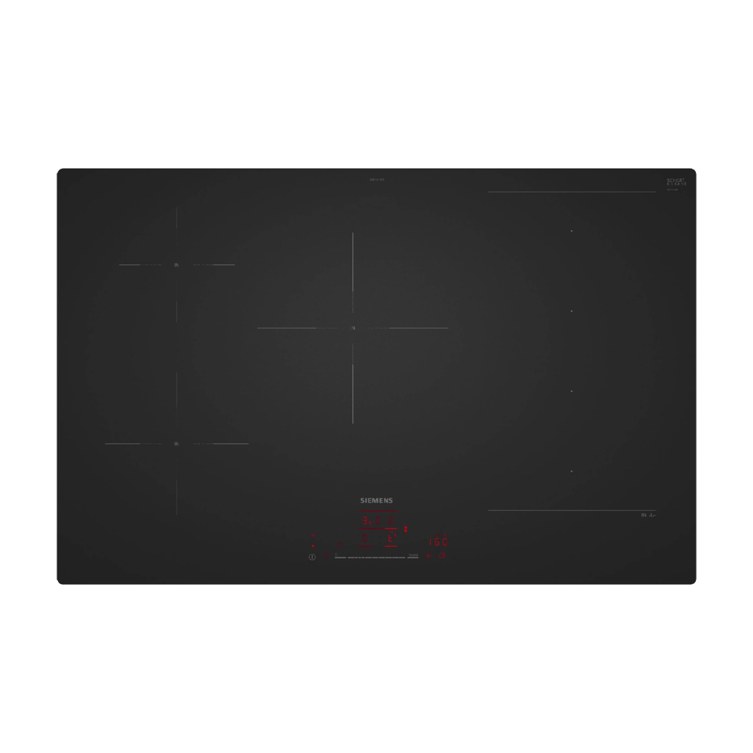 Siemens iQ700 Smartes Induktionskochfeld 80 cm Mattschwarz EX81AHVC1E