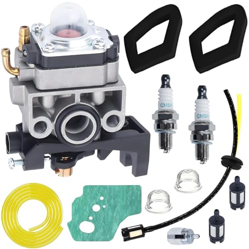 Qiuwanzia GX35 Carburateur kit pour Honda GX35NT HHT35 HHT35S UMC435 4 temps 1.3 HP pour Débroussailleuse Débroussailleuse Génératrice Coupe-Gazons Petits...