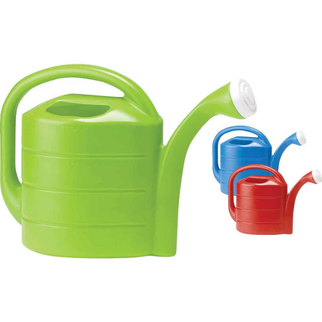 Watering Can, Plastic, 2-Gals., Assorted Colors