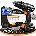 Heimfleiss® Professional 20V Akkuschrauber Set | 3-in-1 Akku Schlagbohrschrauber inkl. 2x 2.0Ah Akkus + Ladegerät | 2-Gang Bürstenloser Akku Bohrschrauber mit 60Nm | Werkzeugkoffer mit Akkuschrauber