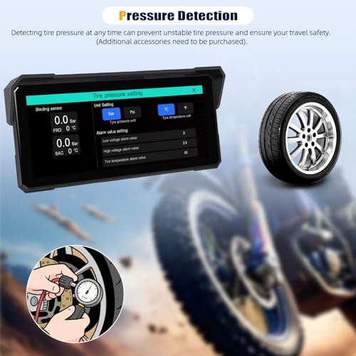 Pantalla Carplay para Motocicleta 8.1'' IPS Waterproof miniatura 6