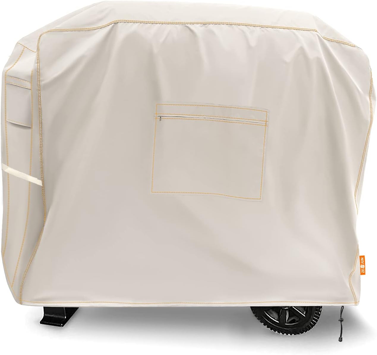 BBQ Grill Cover, ZEJUN 58 inch Grill Cover Heavy Duty Waterproof Gas Grill Covers 600D BBQ Pit Cover UV&Rain-Resistant for MOST 3-4 Burner Barbecue Grill of CharBroil Weber Nexgrill Brinkmann Pit Boss