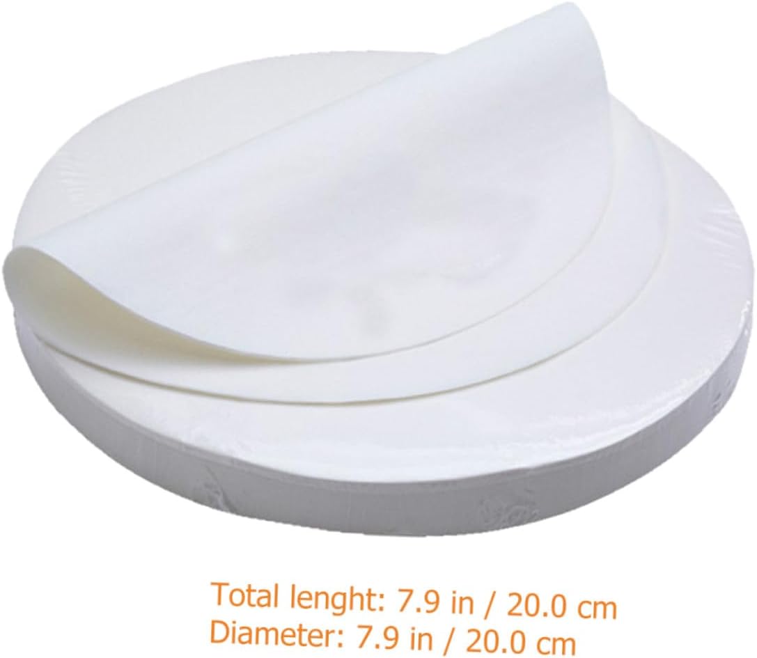 Parchment Paper Circles 20cm Diameter 500 Sheets Baking Parchment Paper Liners Non-stick Food Grade for Baking Cakes Cooking Air Fryer Dutch Oven