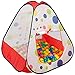 LittleTom Tenda Giocattolo 90x90x90cm casetta Pop-up Piscina di Palline a Pois