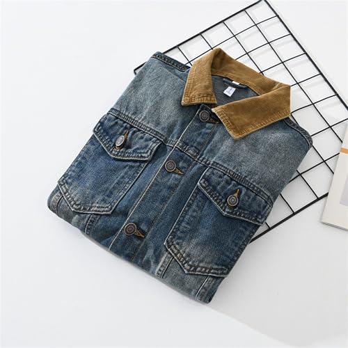 Chaqueta denim para hombre estilo retro casual miniatura 4