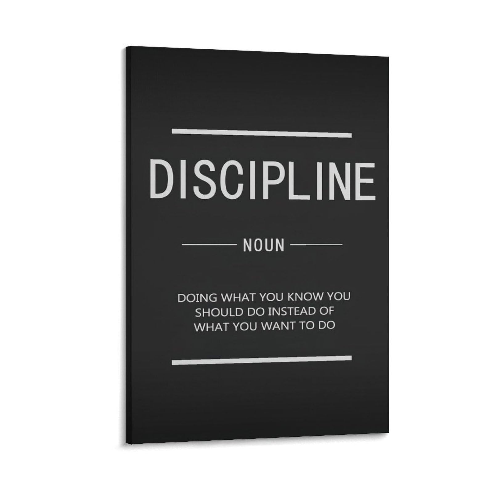 Discipline Inspiring Entrepreneur Motivational Posters Canvas Wall Room Decor Aesthetic School Supplies Paintings 24x36inch(60x90cm)