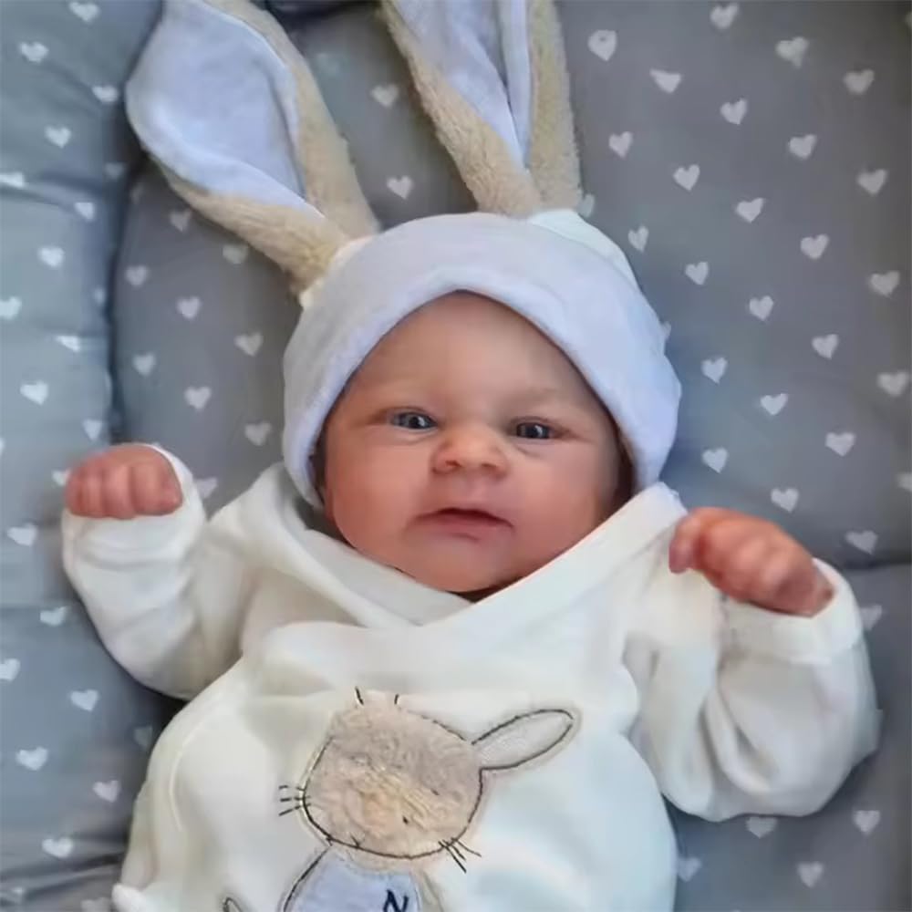45 cm realistyczna lalka dla niemowląt Reborn, 18 cali, lalka silikonowa jak prawdziwa, realistyczna lalka dla noworodków, prawdziwa lalka Reborn dla chłopców i dziewczynek, zabawka, prezent