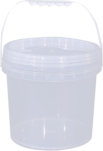 Pp Cubo de embalaje de langosta de grado alimenticio para llevar, cubo de plástico transparente de 5 litros, cubo pequeño, juego de utensilios de disponible en Yaxa Peru