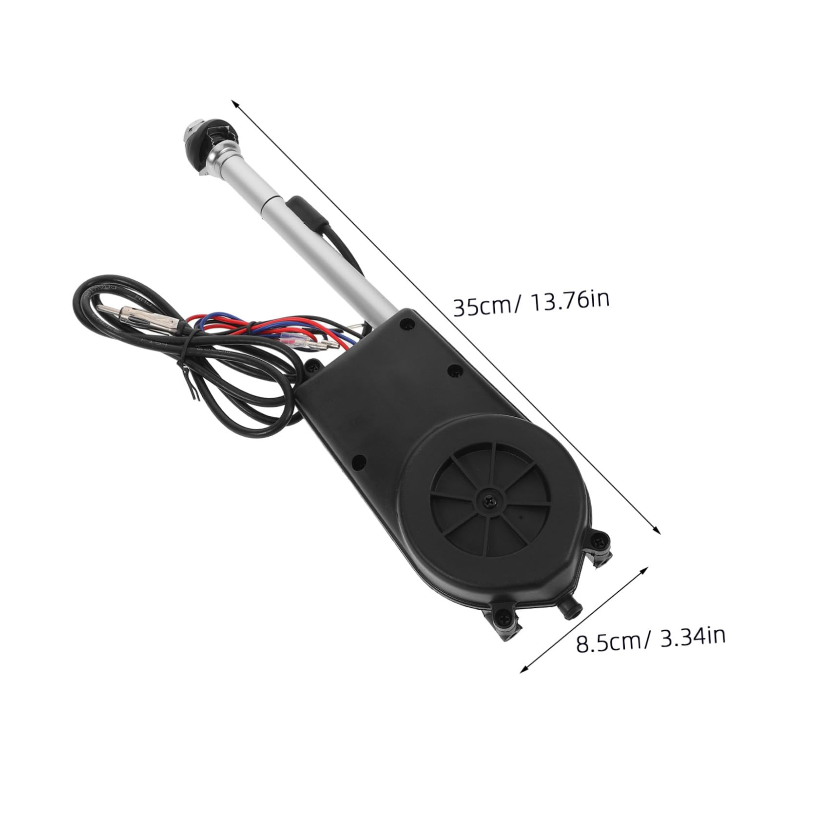 ABOOFAN Antenne Radio Automatique Télescopique pour Voiture, en Métal et Plastique, à Commande à Distance, Remplacement pour Radio Am/FM, Usage Automobile