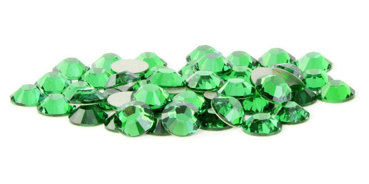 Strass Swarovski Hotfix Termoadesivi Erinite - Verde Smeraldo Brillante - Pietre per Tessuti, Abiti, Costumi, Bijoux - Adesivi a Caldo con Strass Originali Swarovski (SS16 (3.80-4.80mm) 4mm 1440pz)