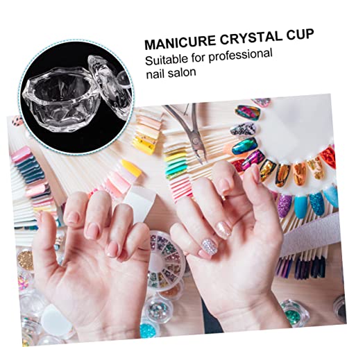 3 piezas vasos acrílicos para arte de uñas miniatura 4