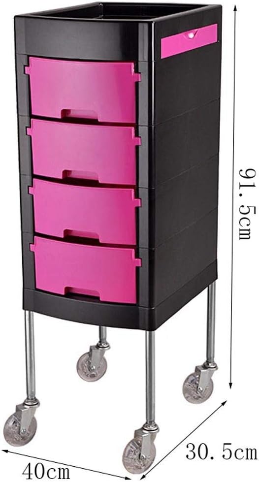 Portable Beauty Trolley Trolley Rack Beauty Hairdressing Supplies Barber Shop Tool Cabinet Hairdressing Hair Tool Cart l B 40×30.5×91.5Cm (A 40×30.5×91.5Cm)