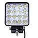Viugreum 48W Luz De Trabajo Led,Led Foco Lampara de coche Faros de trabajo 6500k, led Luces diurna Luz de la luz de los faros de campo a traves de SUV UTV ATV faros