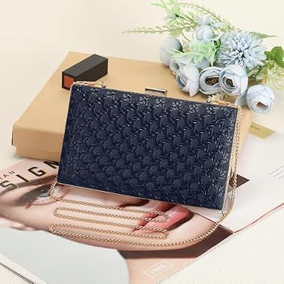 UBORSE Clutch Purses for Women Vegan Leather Evening Bag Formal Envelope Purse Crossbody Shoulder Bag