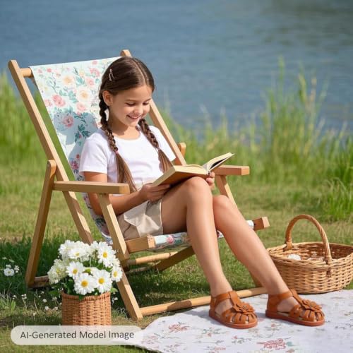 Image of Felix & Flora Toddler Girls Sandals Flower Girl Shoes Soft Rubber Princess Flat Shoes