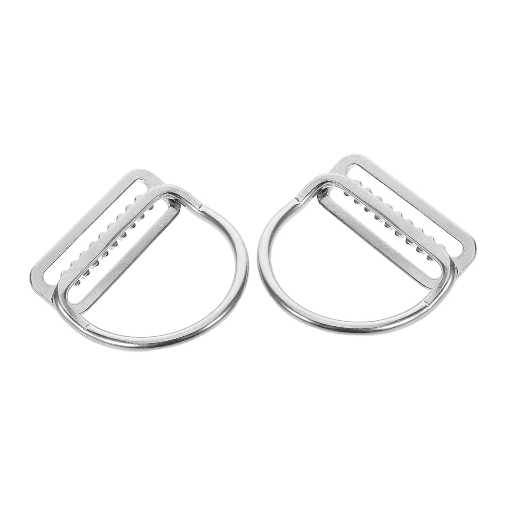 GANAZONO 2pcs Stainless Weight Belt Buckle D Ring Scuba Gear Retainer for Diving Snorkeling Surfing Multi Purpose Outdoor Use