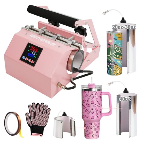 BetterSub 3-in-1 Tumbler Heat Press Machine, Compatible 40oz 30oz 20oz...